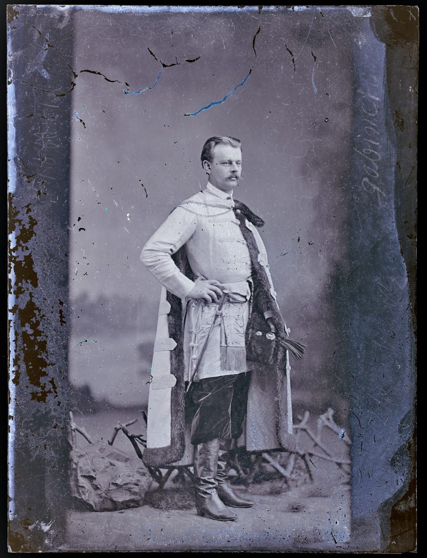Artur Władysław Potocki w stroju polskim, portret, 1880