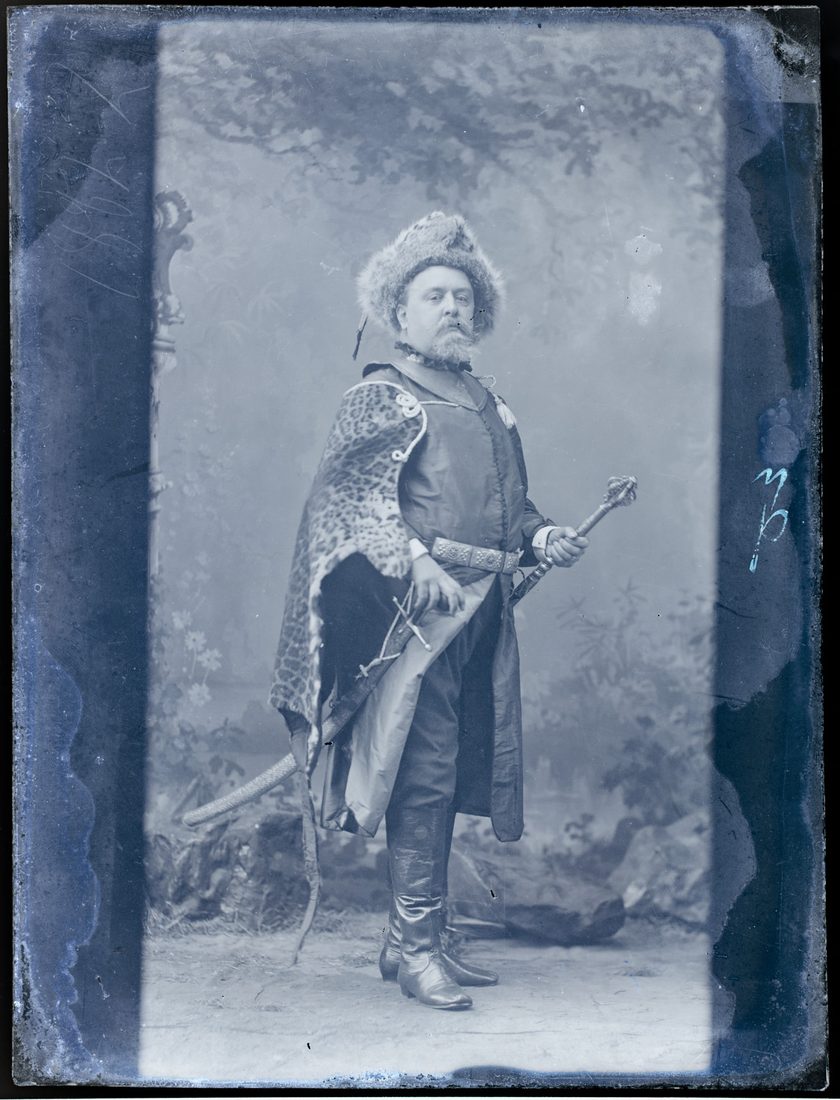 Juliusz Kossak w kostiumie historycznym, portret, 1882